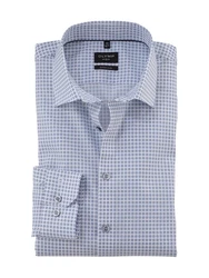 OLYMP Businesshemd No 6 six Grau/Hellblau/Blau