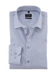 OLYMP Businesshemd No 6 six Grau/Hellblau/Blau