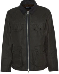 Barbour Allwetterjacke Re-Engineered Short Bedale Dunkelgrün/Khaki
