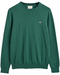 Gant Herren Pullover CLASSIC COTTON C-NECK Grün/Dunkelgrün/Türkis