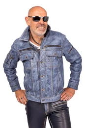 Lederjacke Denver Vintage Coole Lederjacke im Vintage Look