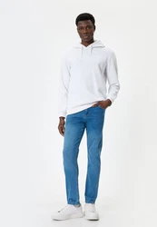 Koton Slim-fit-Jeans Normale Leibhöhe Slim Weiß/Creme/Hellblau/Blau