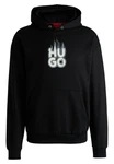 HUGO Hoodie Defnio (1-tlg) Schwarz/Gelb/Beige