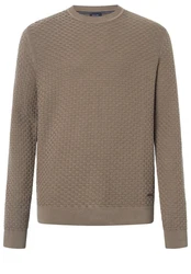 JOOP! Strickpullover Wanjo Khaki/Braun/Grau/Beige