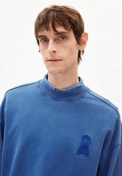 Armedangels Sweatshirt EMAAL CREWNECK GMT DYE Hellblau/Blau/Grau