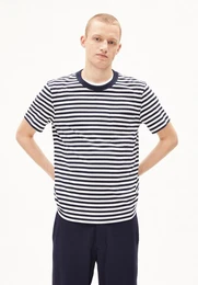 T-Shirt MAARKOS POCKET STRIPES Herren (1-tlg) T-Shirt aus Bio-Baumwolle