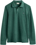 GANT Poloshirt REGULAR SHIELD LONGSLEEVE PIQUE RUGGER Dunkelgrün/Türkis/Grün