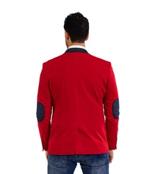 Denim Distriqt Jerseysakko Sporchlicher Jersey Sakko Rot