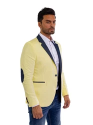 Denim Distriqt Jerseysakko Sporchlicher Jersey Sakko Gelb