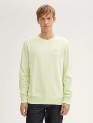 TOM TAILOR Sweatshirt mit Logo-Print Neonfarben/Hellgrün/Grün