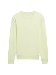 TOM TAILOR Sweatshirt mit Logo-Print Neonfarben/Hellgrün/Grün
