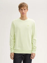 TOM TAILOR Sweatshirt mit Logo-Print Neonfarben/Hellgrün/Grün