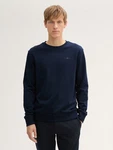 TOM TAILOR Sweatshirt mit Logo-Print Dunkelblau/Blau/Hellblau