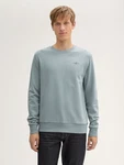 TOM TAILOR Sweatshirt mit Logo-Print Grau/Blau/Hellblau