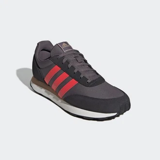 adidas Run 60s 3.0 Leather Shoes Hellgrau/Braun/Lila/Dunkelgrau/Rot