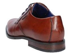 bugatti Schnürschuh Klassischer Schnitt Braun/Orange/Hellblau/Beige