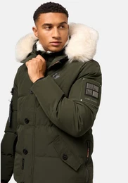Winterjacke Halvaar stylischer Winterparka mit abnehmbarer Kapuze