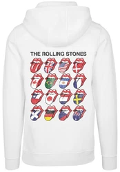 F4NT4STIC Kapuzenpullover The Rolling Stones Voodoo Lounge Tongues Weiß/Creme/Beige/Rosa/Grau/Rot