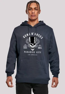 F4NT4STIC Kapuzenpullover Guns 'n' Roses Whiskey Label Dunkelblau/Grau/Blau