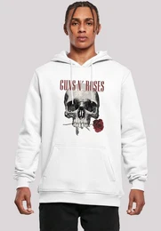 Kapuzenpullover Guns 'n' Roses Flower Skull Rock Musik Band Premium Qualitt