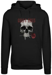 F4NT4STIC Kapuzenpullover Guns 'n' Roses Flower Skull Lila/Rosa/Schwarz/Beige