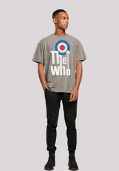 F4NT4STIC T-Shirt The Who Rock Band Weiß/Grau/Braun/Orange