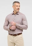 Eterna Langarmhemd Hemd 2132 F171 Lila/Braun/Beige