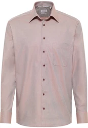 Eterna Langarmhemd COMFORT FIT NON IRON Lila/Rosa/Beige