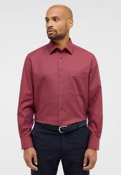 Eterna Langarmhemd COMFORT FIT NON IRON Dunkelrot/Rot/Bordeaux
