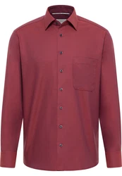 Eterna Langarmhemd COMFORT FIT NON IRON Dunkelrot/Rot/Bordeaux