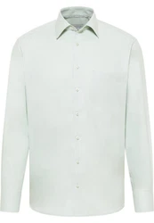 Eterna Langarmhemd COMFORT FIT NON IRON Grün/Hellgrün