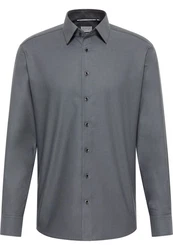 Eterna Langarmhemd MODERN FIT Dunkelgrau/Grau/Hellgrau/Dunkelblau
