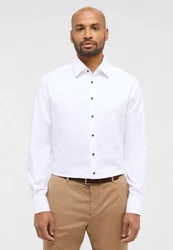 Eterna Langarmhemd MODERN FIT Weiß/Creme