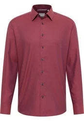 Eterna Langarmhemd MODERN FIT Rot/Dunkelrot
