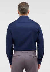 Eterna Langarmhemd SLIM FIT NON IRON Dunkelblau