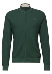 STREET ONE MEN Strickjacke Feinstrick Dunkelgrün/Grün