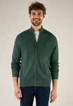 STREET ONE MEN Strickjacke Feinstrick Dunkelgrün/Grün