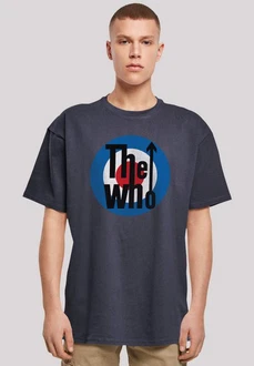 F4NT4STIC T-Shirt The Who Target Classic Dunkelblau/Grau/Blau F4NT4STIC T-Shirt The Who Target Classic Dunkelblau/Grau/Blau
