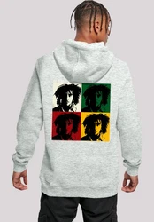 F4NT4STIC Kapuzenpullover Bob Marley Colour Blocks Farbe Mischungen