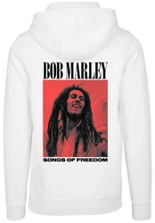 F4NT4STIC Kapuzenpullover Bob Marley Songs Of Freedom Reggae Music Braun/Weiß/Grau