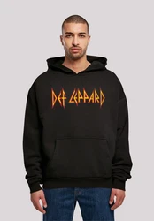 F4NT4STIC Kapuzenpullover Def Leppard Shatter Logo Schwarz/Grau/Rot/Orange