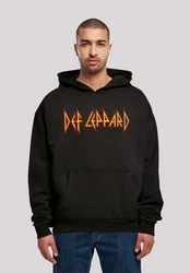 F4NT4STIC Kapuzenpullover Def Leppard Shatter Logo Schwarz/Grau/Rot/Orange