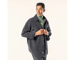 LIVING CRAFTS Cordjacke PIET Dunkelblau/Blau/Hellblau/Dunkelgrau