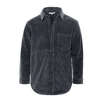 LIVING CRAFTS Cordjacke PIET Dunkelblau/Blau/Hellblau/Dunkelgrau