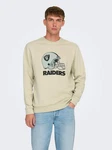 ONLY & SONS Sweatshirt Rundhals Eagles/Raiders NFL (8349) Beige (8349)