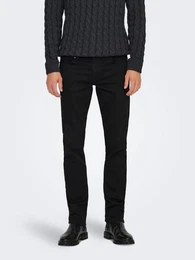 Slim-fit-Jeans Slim Fit Jeans Superstretch Denim Hose Rinse Wash Design 8346 in Schwarz