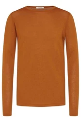 wunderwerk Wollpullover Core Crewknit Orange/Braun