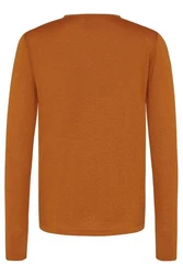 wunderwerk Wollpullover Core Crewknit Orange/Braun