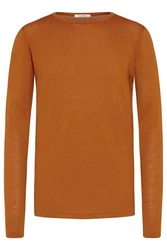 wunderwerk Wollpullover Core Crewknit Orange/Braun