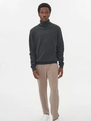 GOBI Cashmere Rollkragenpullover Basic Schwarz/Grau/Hellblau/Braun/Dunkelgrau/Gelb